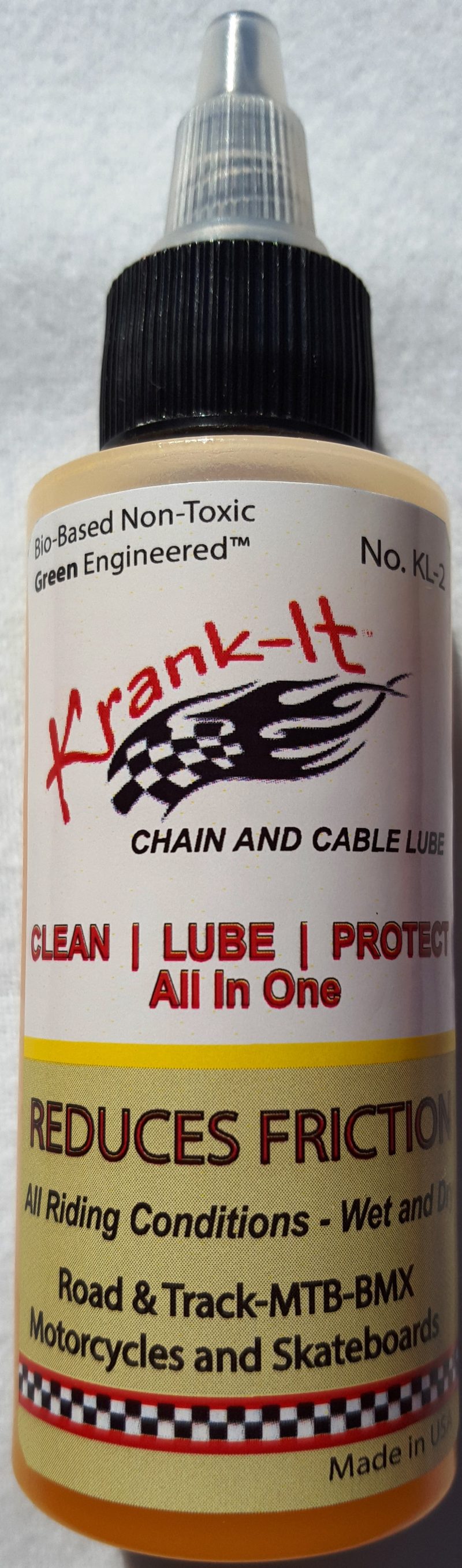 Bio-Based "Green Engineered" Chain and Cable Lube Krank-It™